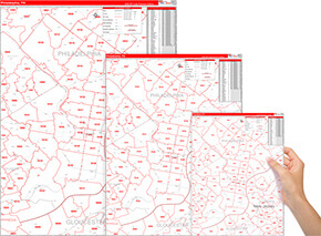 Maryland State Wall Map Red Line Report Map