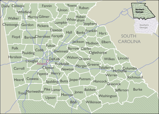 County Maps Of Georgia 6559