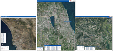 Shop for county satellite maps.
