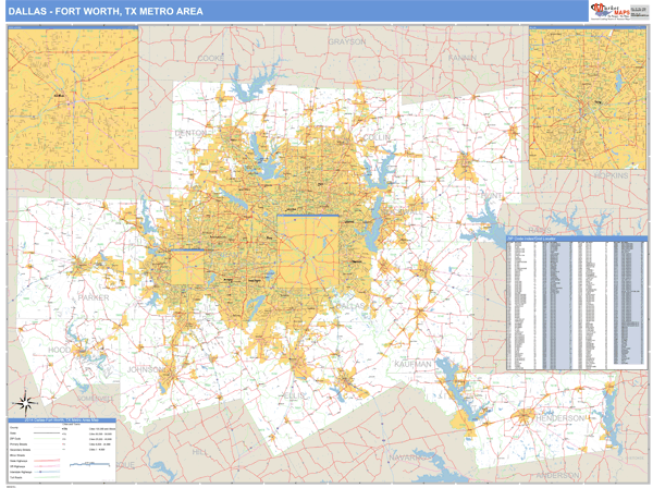 Maps of Dallas Fort Worth Texas - marketmaps.com